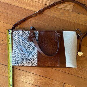Brahmin Mini Asher Satchel in Brown Sahara